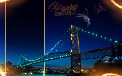 Mirage Circus apresenta show inédito de drones e Globo da Morte na Ponte Hercílio Luz, em Florianópolis